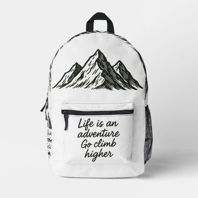Sac À Dos Imprimé Sommet de l'aventure (Recto)