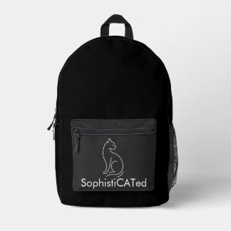 Sac À Dos Imprimé SophistiCATed | Conception minimaliste de la ligne