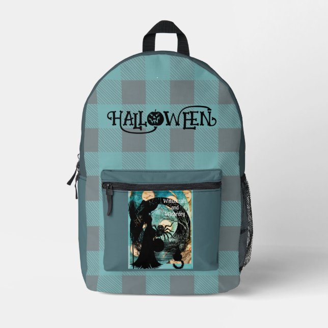 Sac À Dos Imprimé Sorcelerie et magie, Halloween Épouvantable Imprim (Recto)
