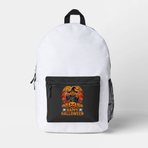 Sac À Dos Imprimé Souris Citrouille Sorcière Joyeux Halloween Vecteu