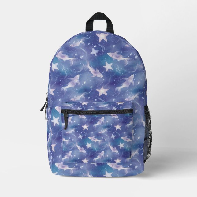 Sac À Dos Imprimé Sous l'océan : Requins (Recto)