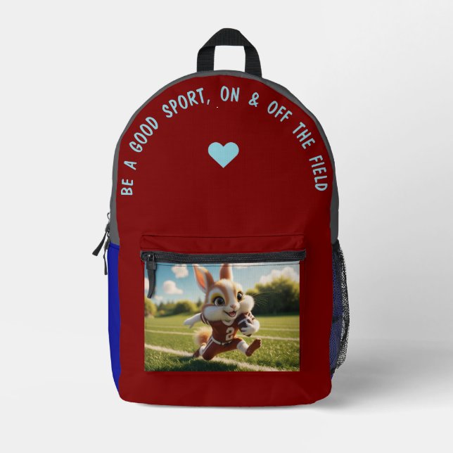 Sac À Dos Imprimé Soyez un bon joueur… (Recto)