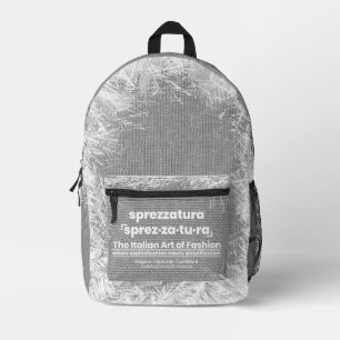 Sac À Dos Imprimé SPREZZATURA : L'ART ITALIEN DE LA MODE-BlackDenim
