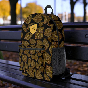 Sac À Dos Imprimé Squelette jaune Motif Monogramme initial