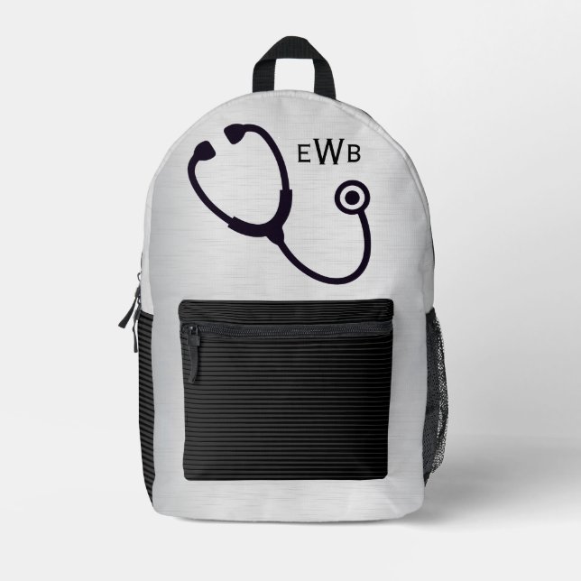 Sac À Dos Imprimé Stethescope Médicale (Recto)