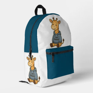 Sac À Dos Imprimé Sticker Sweat - shirt à capuche de la Giraffe Cute