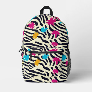 Sac À Dos Imprimé Stripes zébrées Abstraites avec pellicule de peint