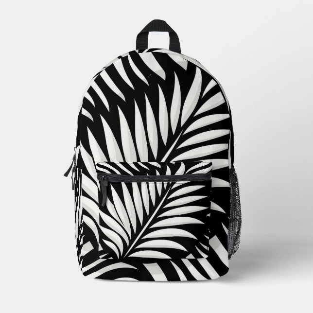 Sac À Dos Imprimé Style Leaf Zebra Stripes (Recto)