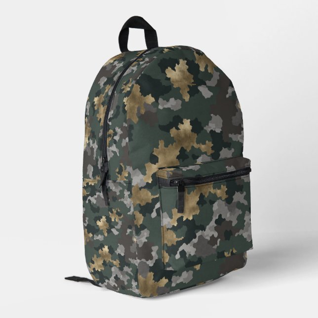 Sac À Dos Imprimé Style militaire (Coin arrière gauche)