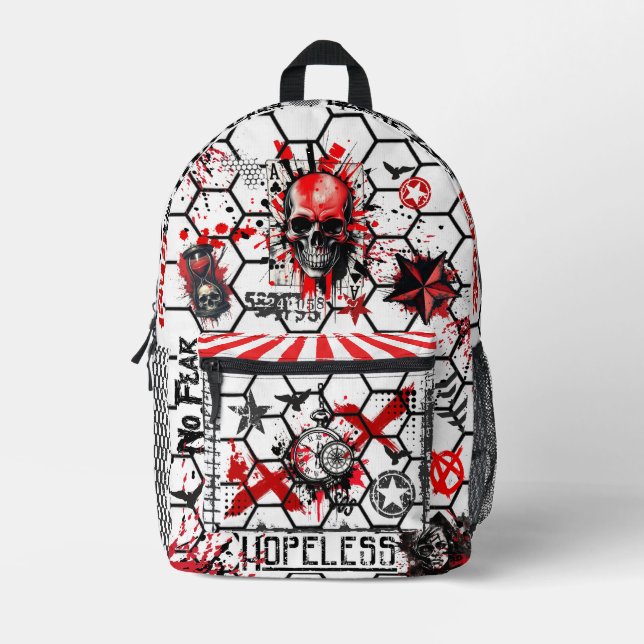 Sac À Dos Imprimé Style tatoué Trash Polka (Recto)