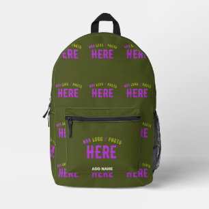 SAC À DOS IMPRIMÉ STYLISH MODERNE ARMÉE VERT VÉRIFIÉ MARQUE