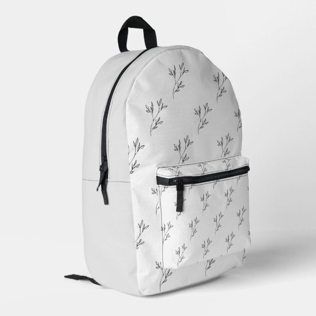 Sac À Dos Imprimé Stylish Nature-Inspired Backpack for Everyday Use (Coin arrière gauche)