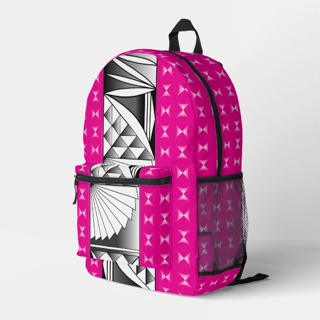 Sac À Dos Imprimé Sunrise sud-ouest en rose (Coin arrière droit)