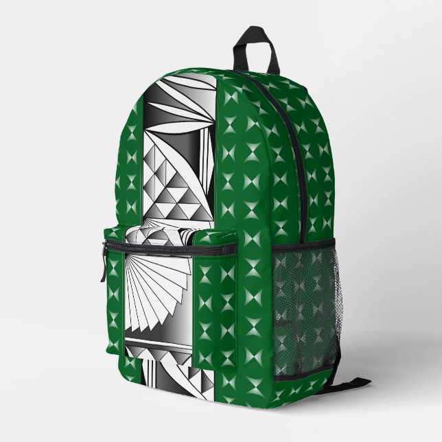 Sac À Dos Imprimé Sunrise sud-ouest en vert (Coin arrière droit)