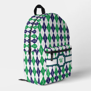 Sac À Dos Imprimé Sur le Green Argyle