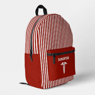 Sac À Dos Imprimé SYMBOLE Médicale PERSONNALISÉ BARRE BARRE