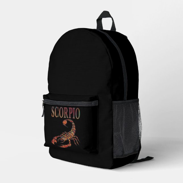 Sac À Dos Imprimé SYMBOLE Zodiaque Scorpio (Coin arrière droit)