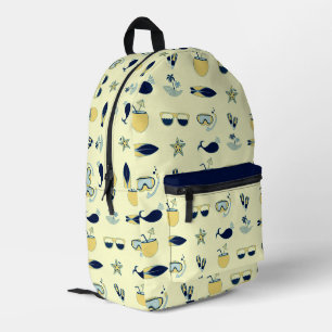 Sac À Dos Imprimé Symboles d'été tendance Motif