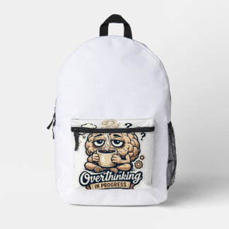 Sac À Dos Imprimé T-shirt drôle de suranalyse en cours | Relatable