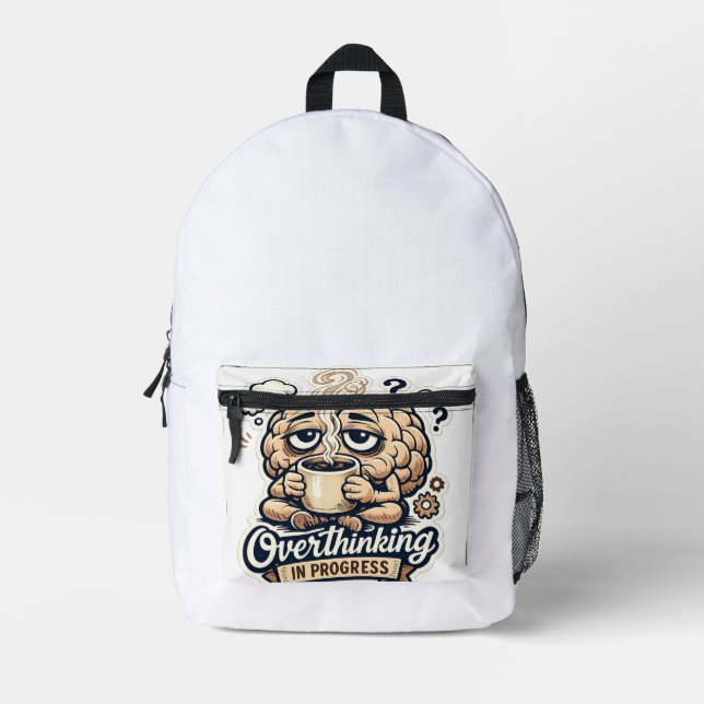Sac À Dos Imprimé T-shirt drôle de suranalyse en cours | Relatable (Recto)