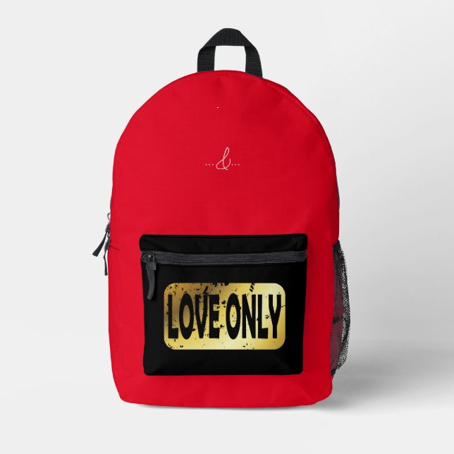 Sac À Dos Imprimé T-shirt Love only (Recto)