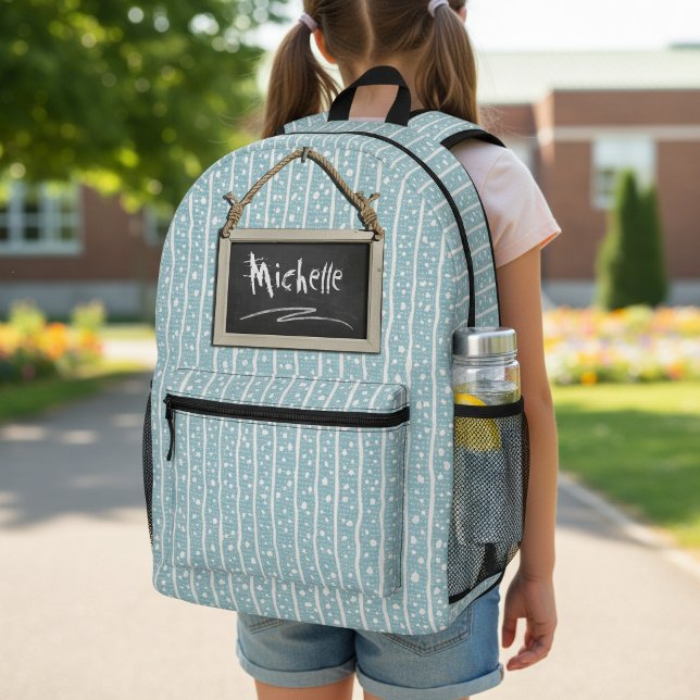 Sac À Dos Imprimé Tableau Noir Suspendu Bleu ID397 (Créateur téléchargé)