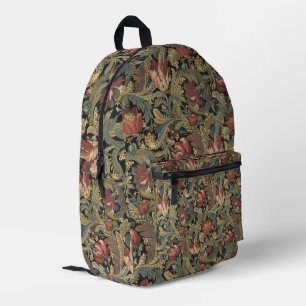 Sac À Dos Imprimé Tapisserie florale riche Brocade Antique Classique