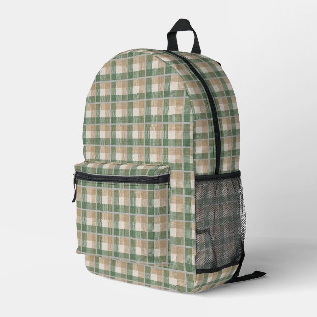 Sac À Dos Imprimé Tartan (Coin arrière droit)