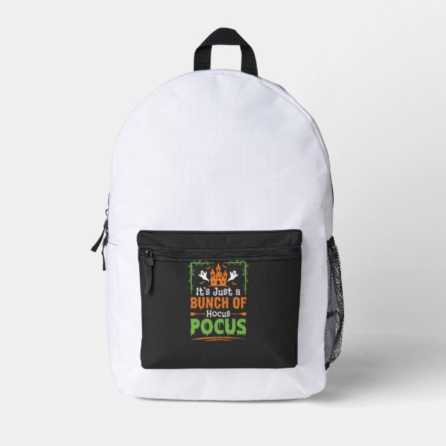 Sac À Dos Imprimé Tas de tours de magie Halloween (Recto)