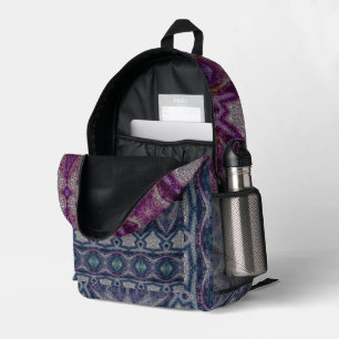Sac À Dos Imprimé teinte de lavande en pierre médiévale 001