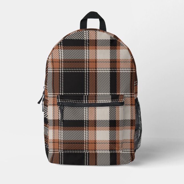 Sac À Dos Imprimé teintes d'automne utilisées (Recto)