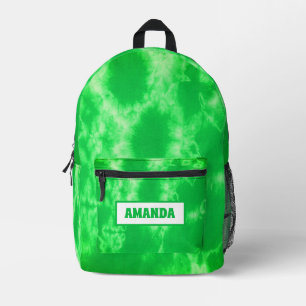 Sac À Dos Imprimé Teinture à tarte verte personnalisée