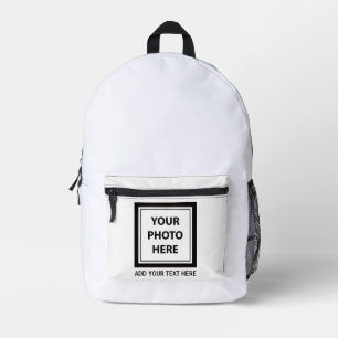 Sac À Dos Imprimé Télécharger une photo et ajouter du texte - Person