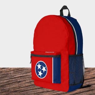 Sac À Dos Imprimé Tennessee Flag Backpack, USA, Tennessee Bag,