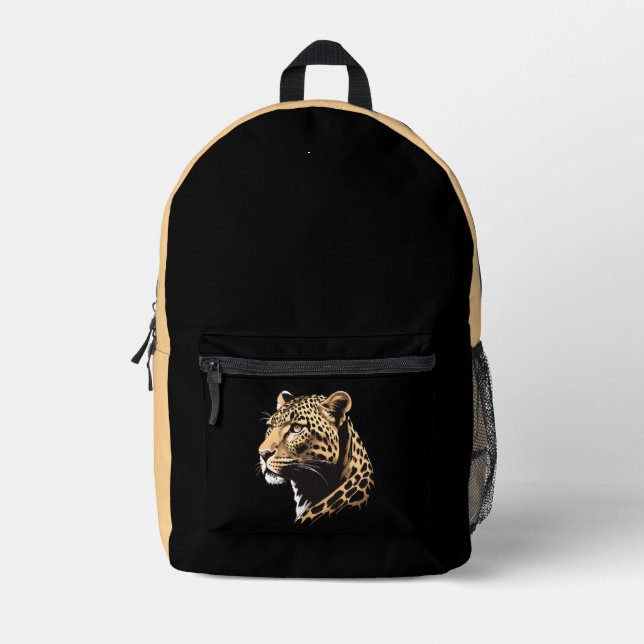 Sac À Dos Imprimé Tête léopard (Recto)