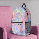 Sac À Dos Imprimé texture abstraite d'opale de feu<br><div class="desc">sac à dos arrière - plan inspiré par opal</div>