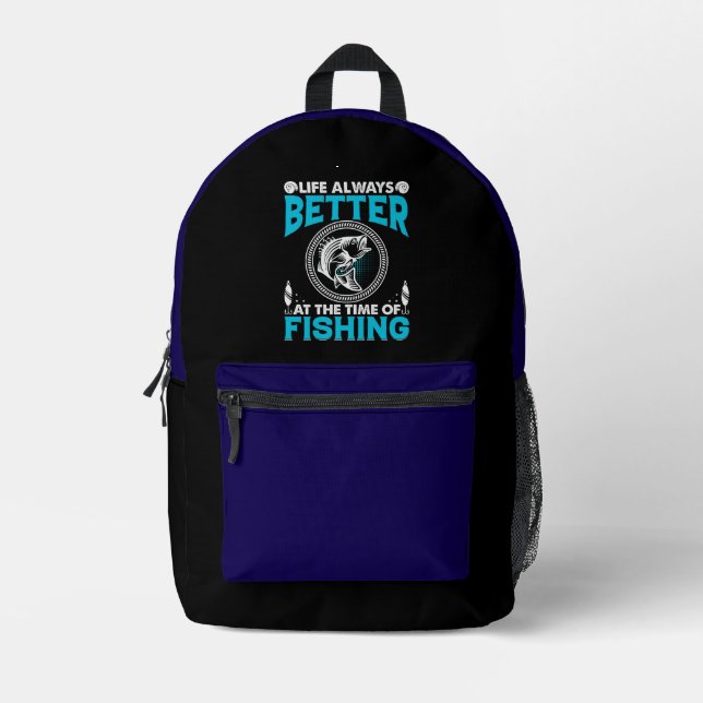 Sac À Dos Imprimé Thème pêche (Recto)