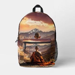 Sac À Dos Imprimé Tibet - Bouddhisme - Méditation