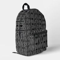 Tissu De Boue Moderne Noir Et Blanc