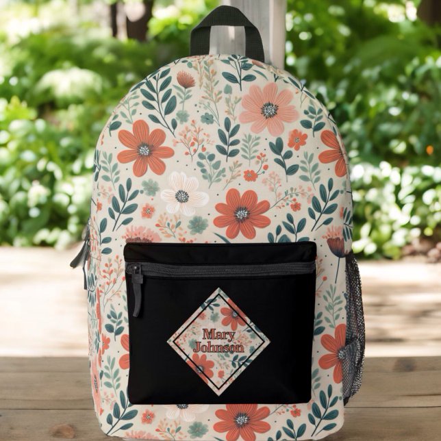 Sac À Dos Imprimé Tons boho assourdis personnalisés (Créateur téléchargé)