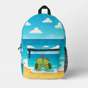 Sac À Dos Imprimé Tortues mignonnes Couple de dessin adorable