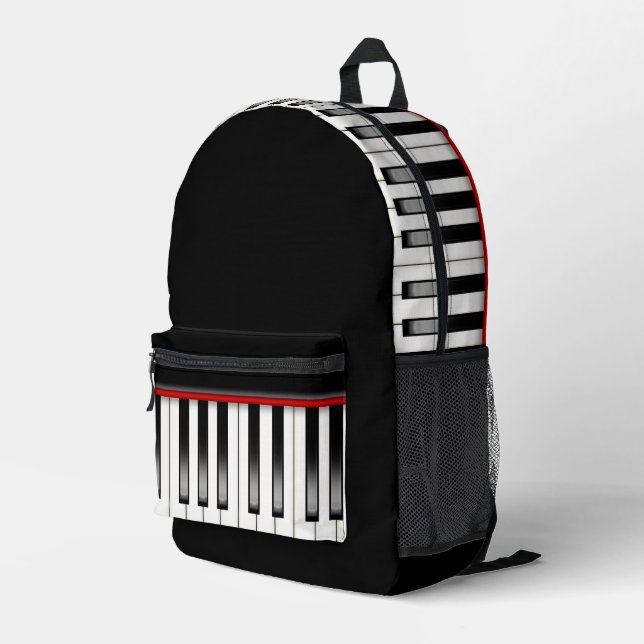 Sac À Dos Imprimé Touches de piano (Coin arrière droit)