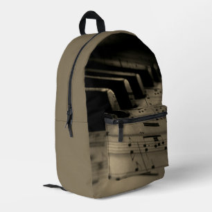 Sac À Dos Imprimé Touches de piano de musique ancienne