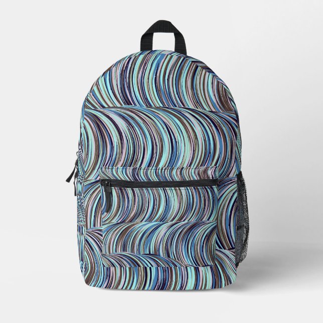 Sac À Dos Imprimé Tourbillons (Recto)