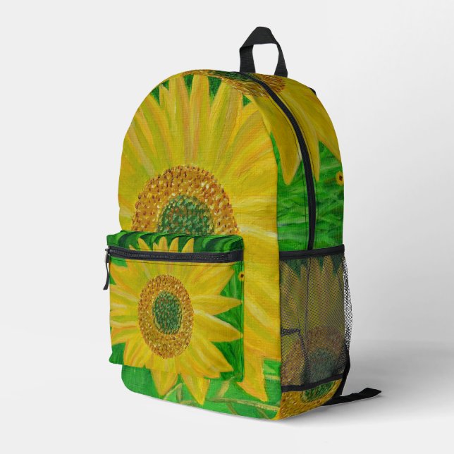 Sac À Dos Imprimé Tournesol  (Coin arrière droit)