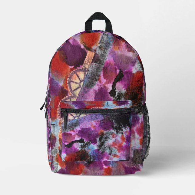 Sac À Dos Imprimé Tout équipé dans le Purpinklue (Recto)