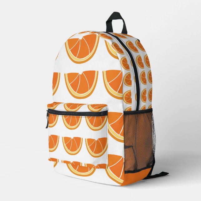 Sac À Dos Imprimé Tranches de fruits orange (Coin arrière droit)