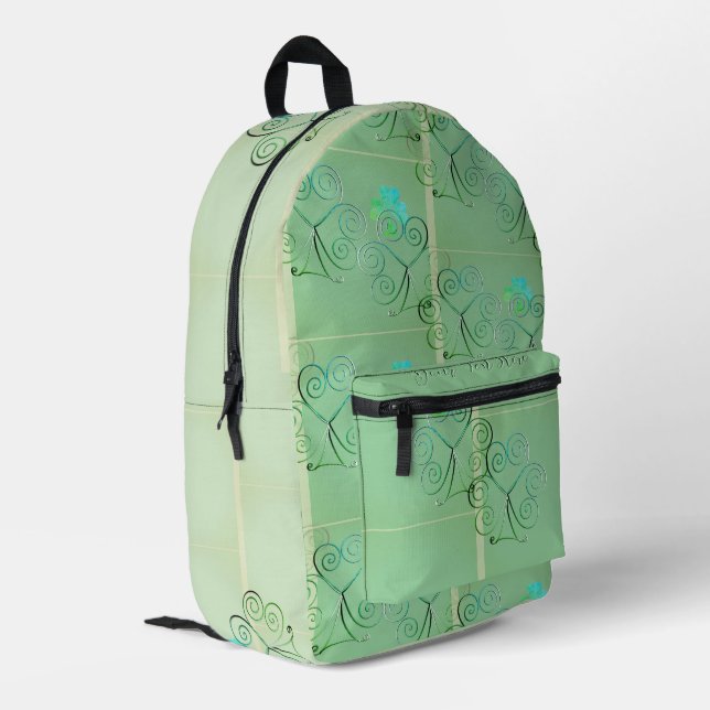 Sac À Dos Imprimé Trèfles Brumeux (Coin arrière gauche)