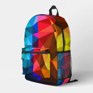 Sac À Dos Imprimé Triangle coloré contemporain Abstrait