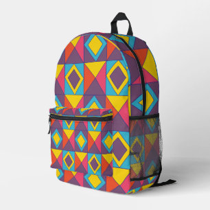 Sac À Dos Imprimé Triangle de diamant coloré géométrique